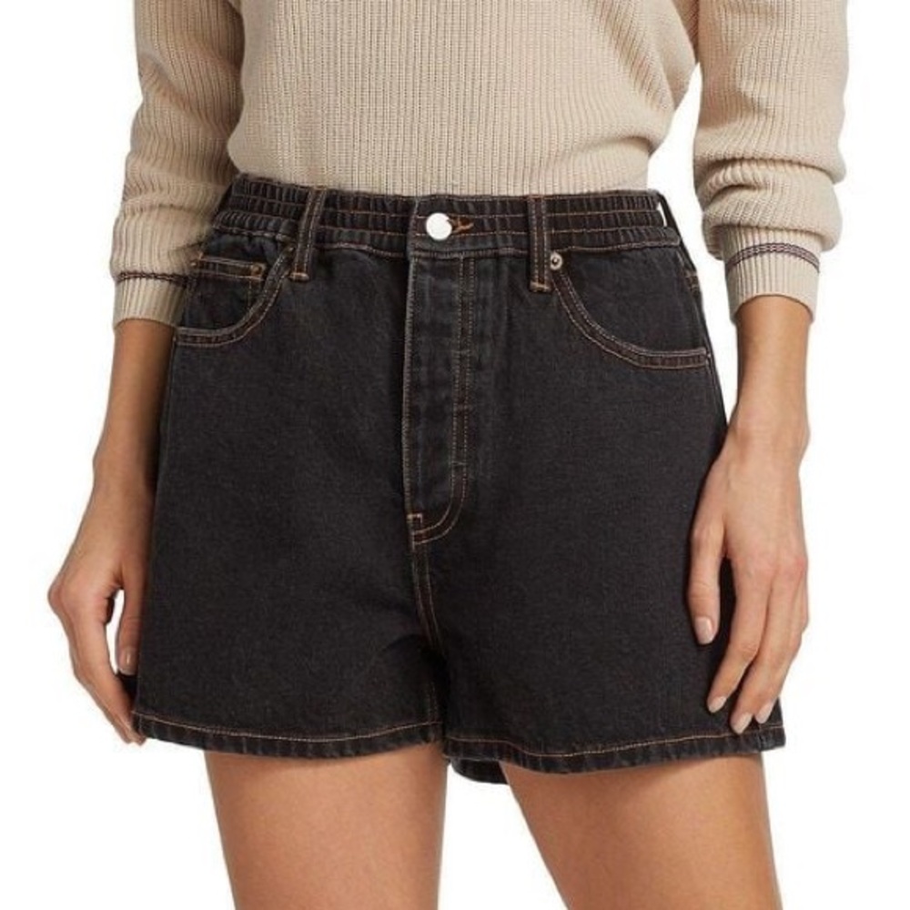 STILL HERE New York - Ames denim shorts in WASHED BLACK, excellent condition, 27